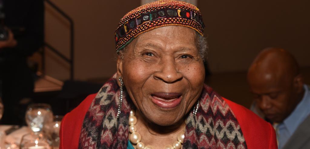Honoree Mamie Lang Kirkland at EJI's 2016 benefit dinner in New York CIty