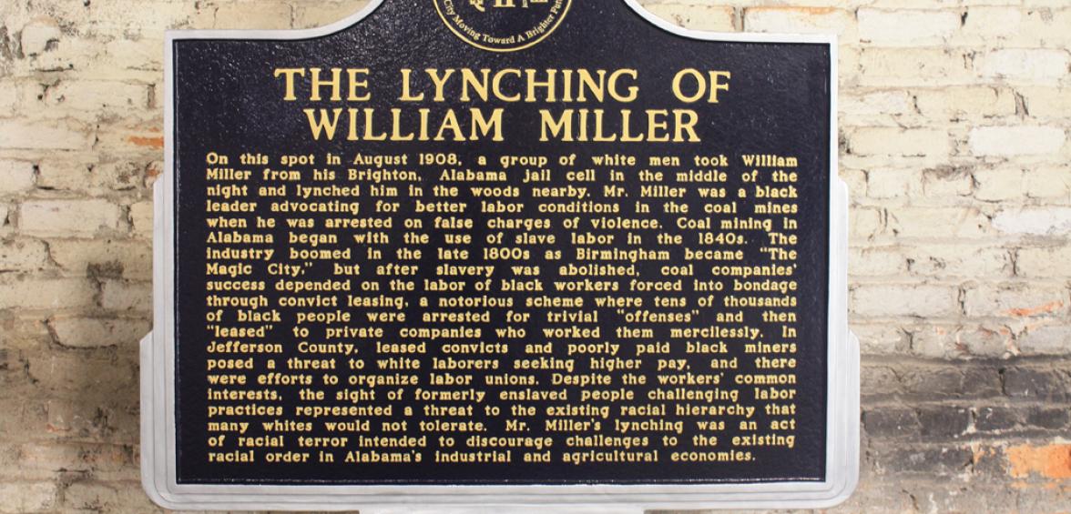 EJI Dedicates Historical Lynching Marker in Brighton, Alabama