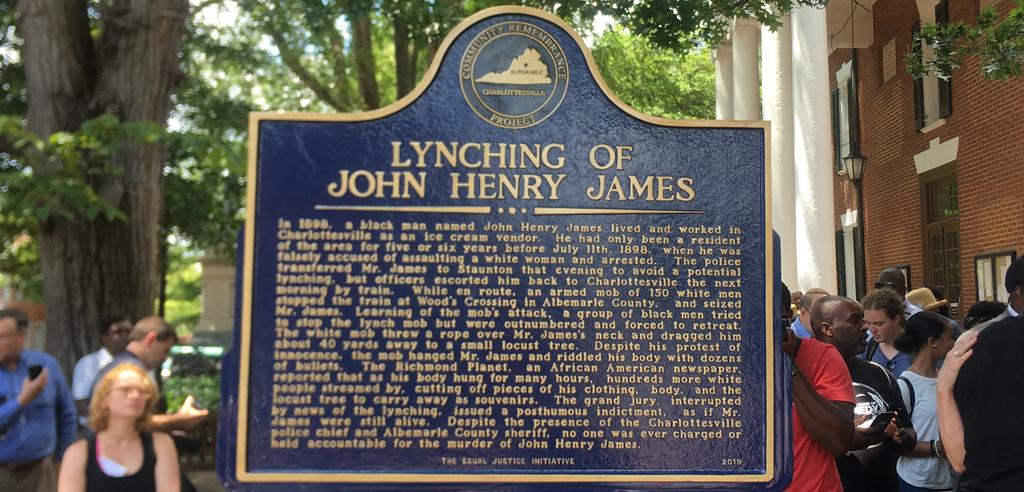 Charlottesville Dedicates Historical Marker Remembering Lynching