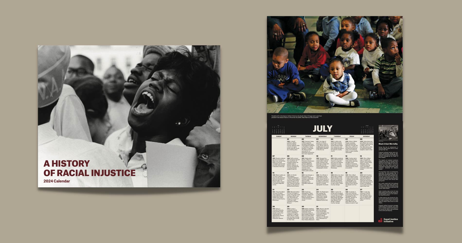 Our 2024 History of Racial Injustice Calendar Is Now Available