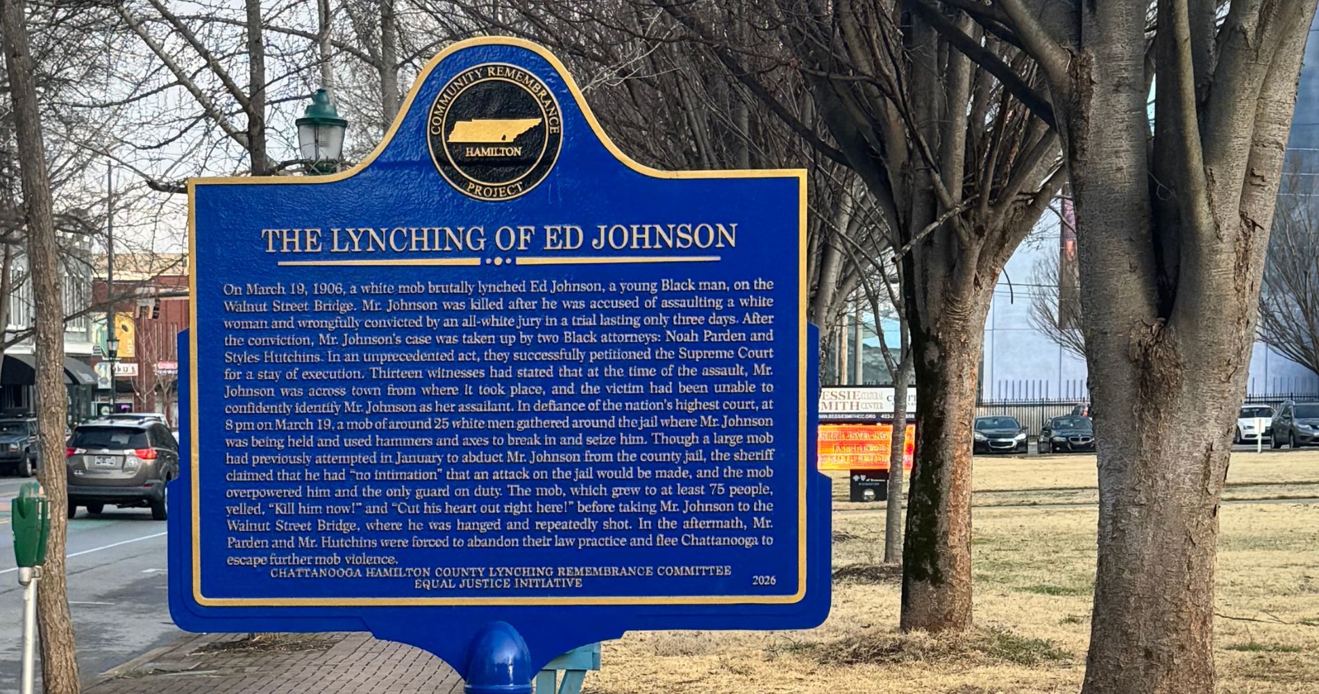Marker Honoring Ed Johnson Dedicated in Hamilton County, Tennessee